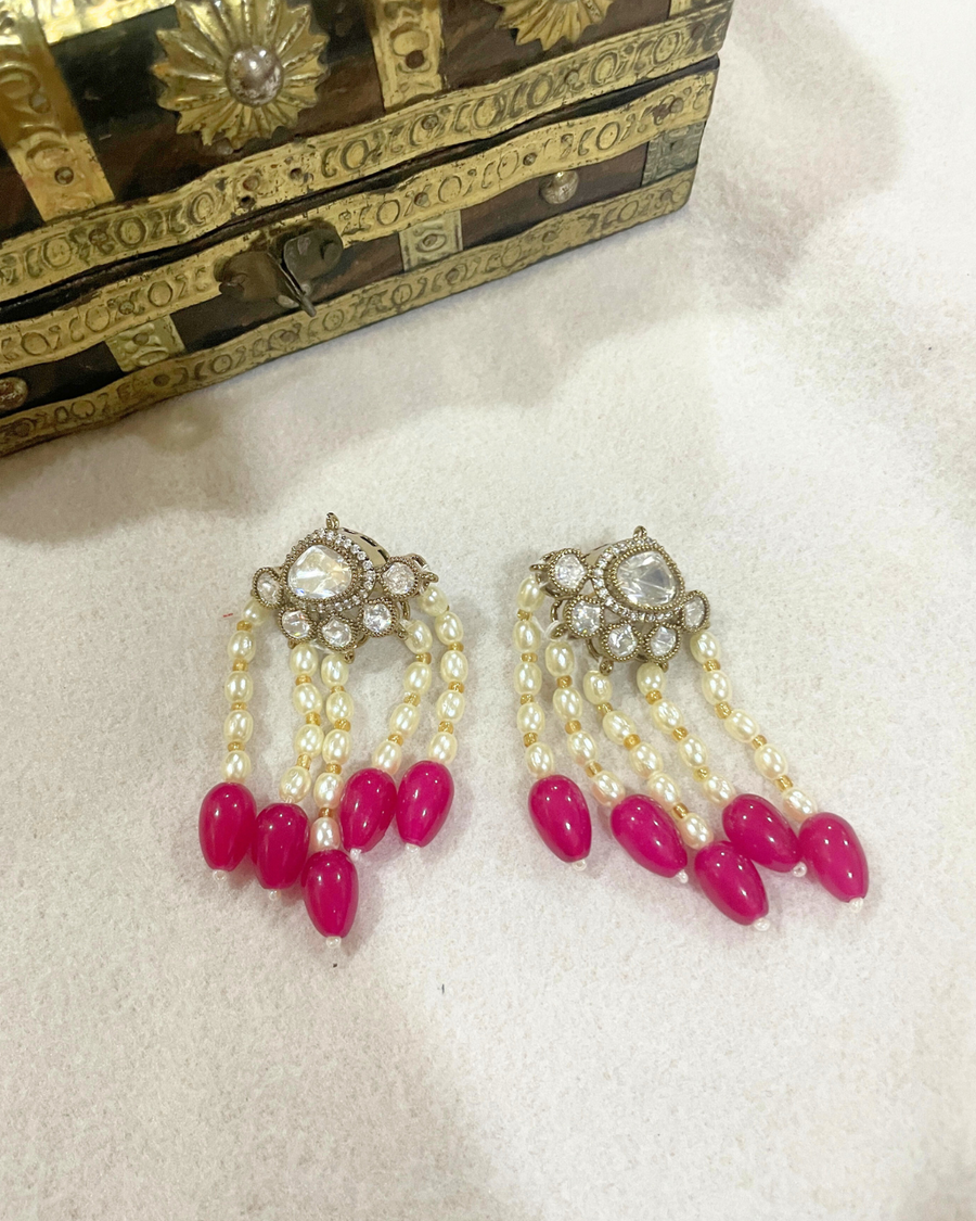 victoria kundan earrings