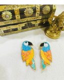 Parrot beads earrings