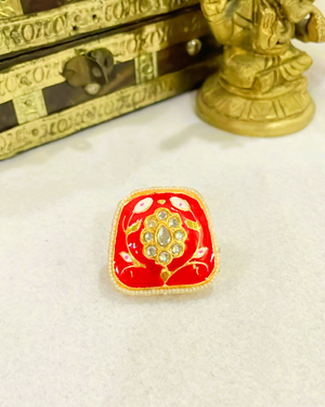 polki kundan ring